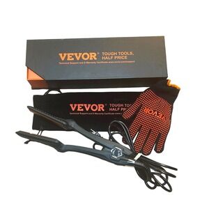Vevor Hair Straightener WF0661 Pink Gold Titanium Plates LCD Infrared Flat Iron